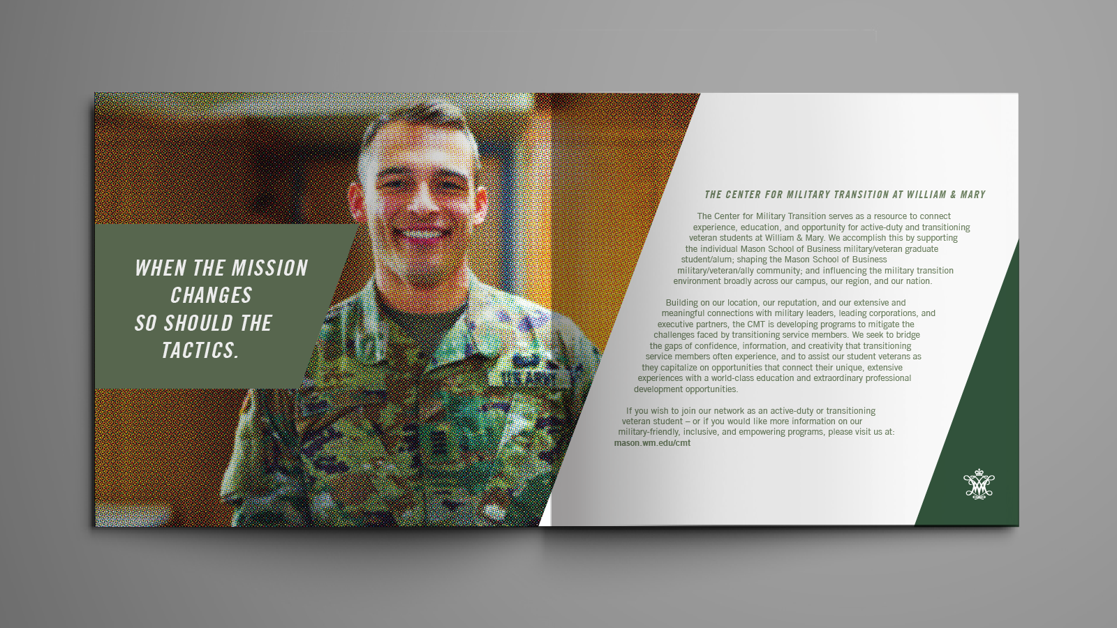 William & Mary Center for Military Transition — Brochure spread 2