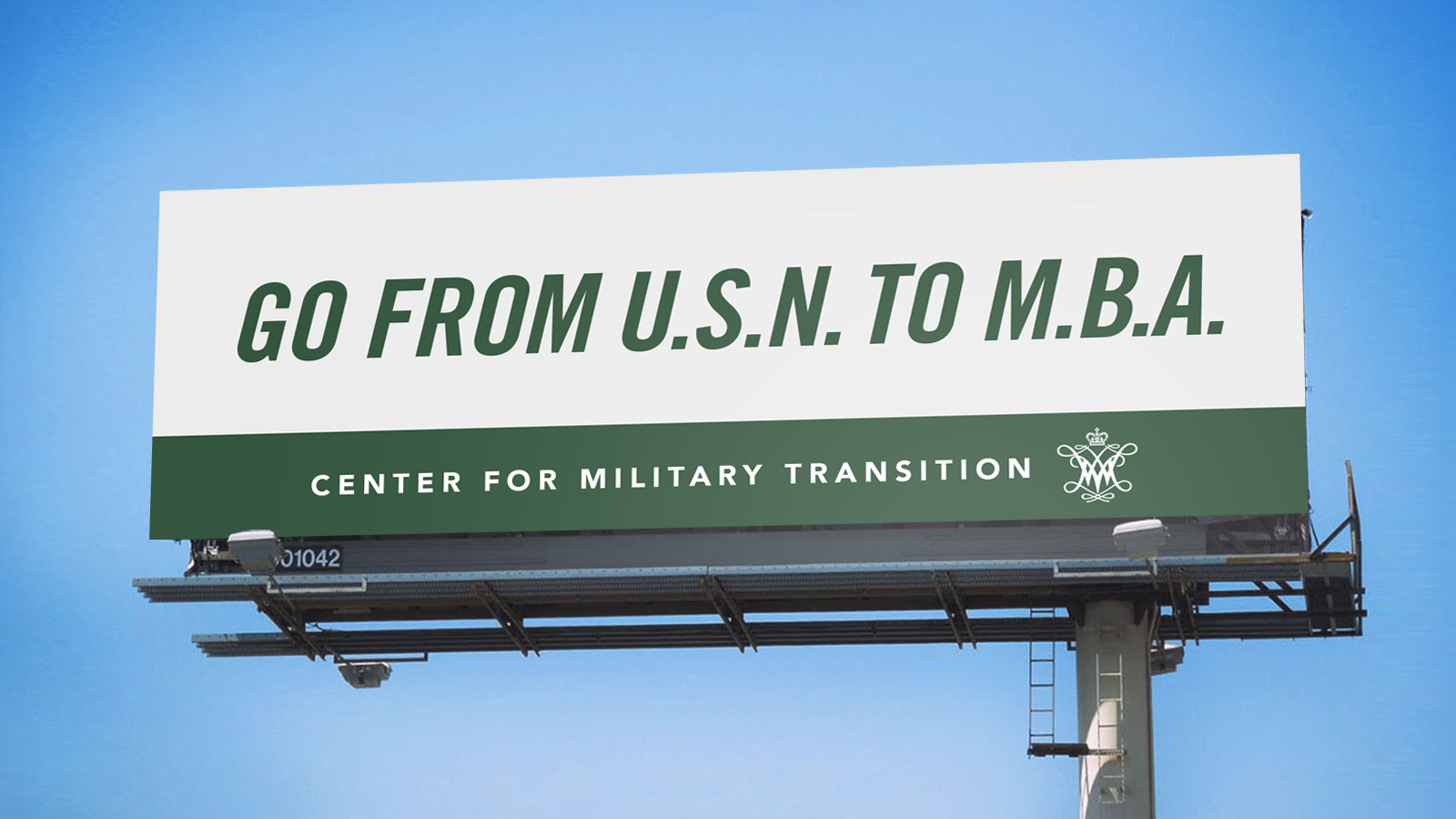 William & Mary Center for Military Transition — MBA billboard